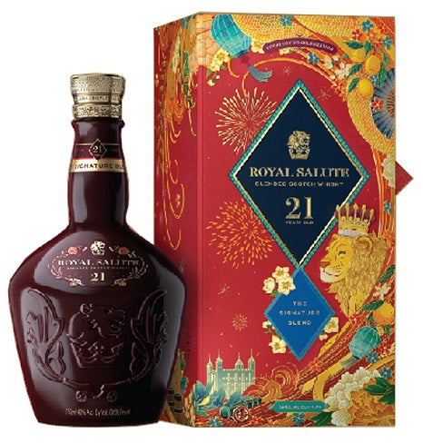 Chivas Regal Royal Salute The Signature Blend Chinese New Year Special Edition 21 Year Old Blended Scotch Whisky 750ml Chivas Regal Royal Salute The Signature Blend Chinese New Year Special Edition 21 Year Old Blended Scotch Whisky 750ml