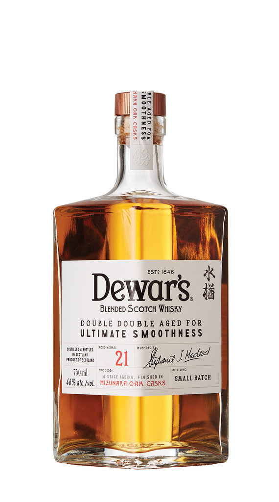 Dewar's Double Double Aged 21 Year Mizunara Oak Casks Dewar's Double Double Aged 21 Year Mizunara Oak Casks