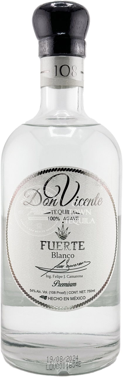 Don Vicente Fuerte Blanco Tequila 750ml Don Vicente Fuerte Blanco Tequila 750ml