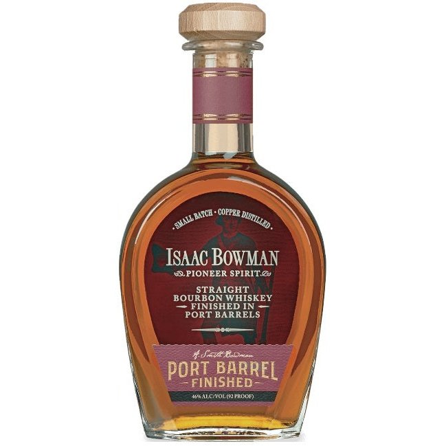Isaac Bowman Pioneer Spirit Port Finished Straight Bourbon Whiskey 92 Proof 750ml Isaac Bowman Pioneer Spirit Port Finished Straight Bourbon Whiskey 92 Proof 750ml