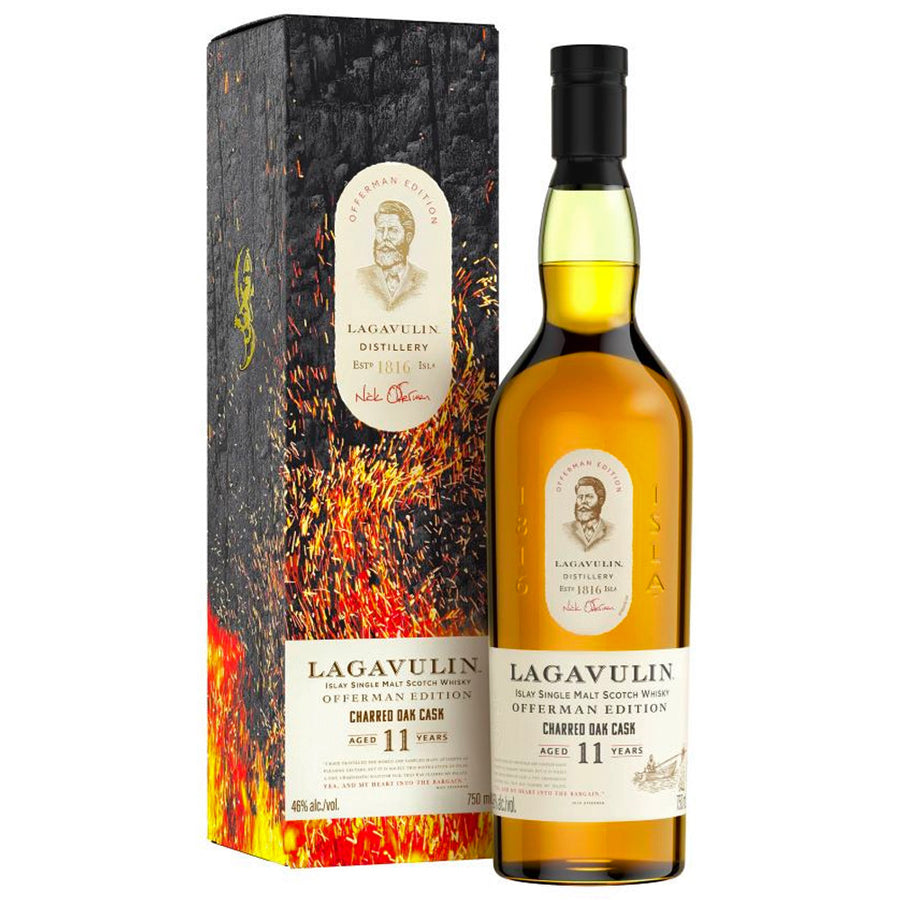 Lagavulin Offerman Edition Charred Oak Cask Islay Single Malt Scotch Whisky Aged 11 Years 750ml Lagavulin Offerman Edition Charred Oak Cask Islay Single Malt Scotch Whisky Aged 11 Years 750ml
