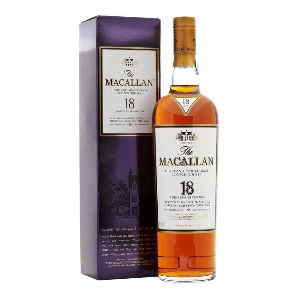 Macallan 18 Year Old - Sherry Oak - 1995 Macallan 18 Year Old - Sherry Oak - 1995