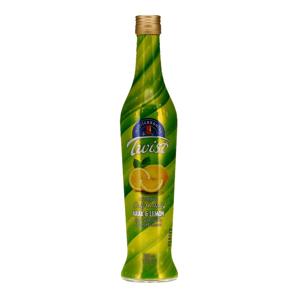Mediterranean Twist Craft Cocktail Arak & Lemon Mediterranean Twist Craft Cocktail Arak & Lemon