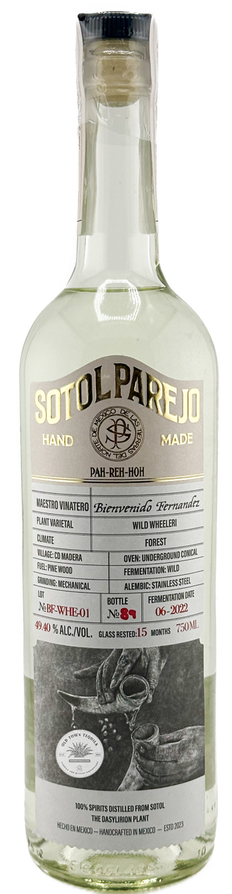Parejo Sotol Bienvenido Fernández Wheeleri Parejo Sotol Bienvenido Fernández Wheeleri