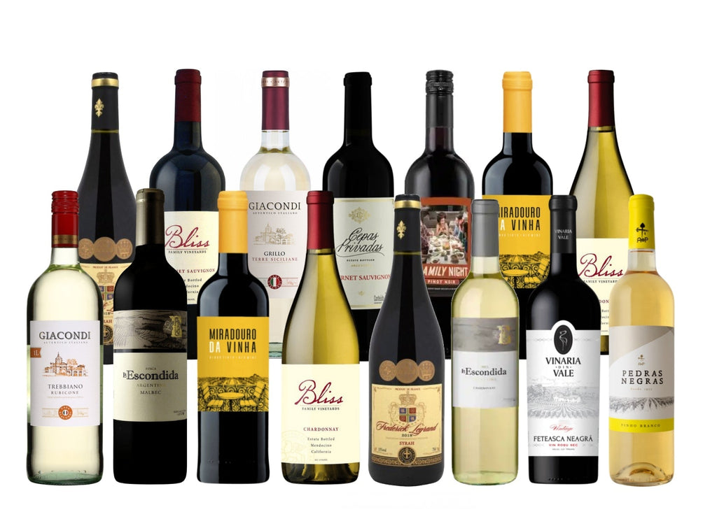 Premium Wine Collection - 15 Bottles Mixed Red & White Wine (750ml) Premium Wine Collection - 15 Bottles Mixed Red & White Wine (750ml)
