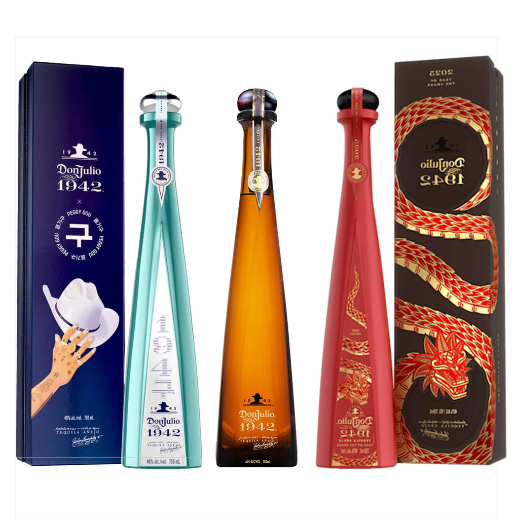 1942 Anejo, Peggy Gou, & Year of the Snake Tequila Value Bundle 750 mL 1942 Anejo, Peggy Gou, & Year of the Snake Tequila Value Bundle 750 mL