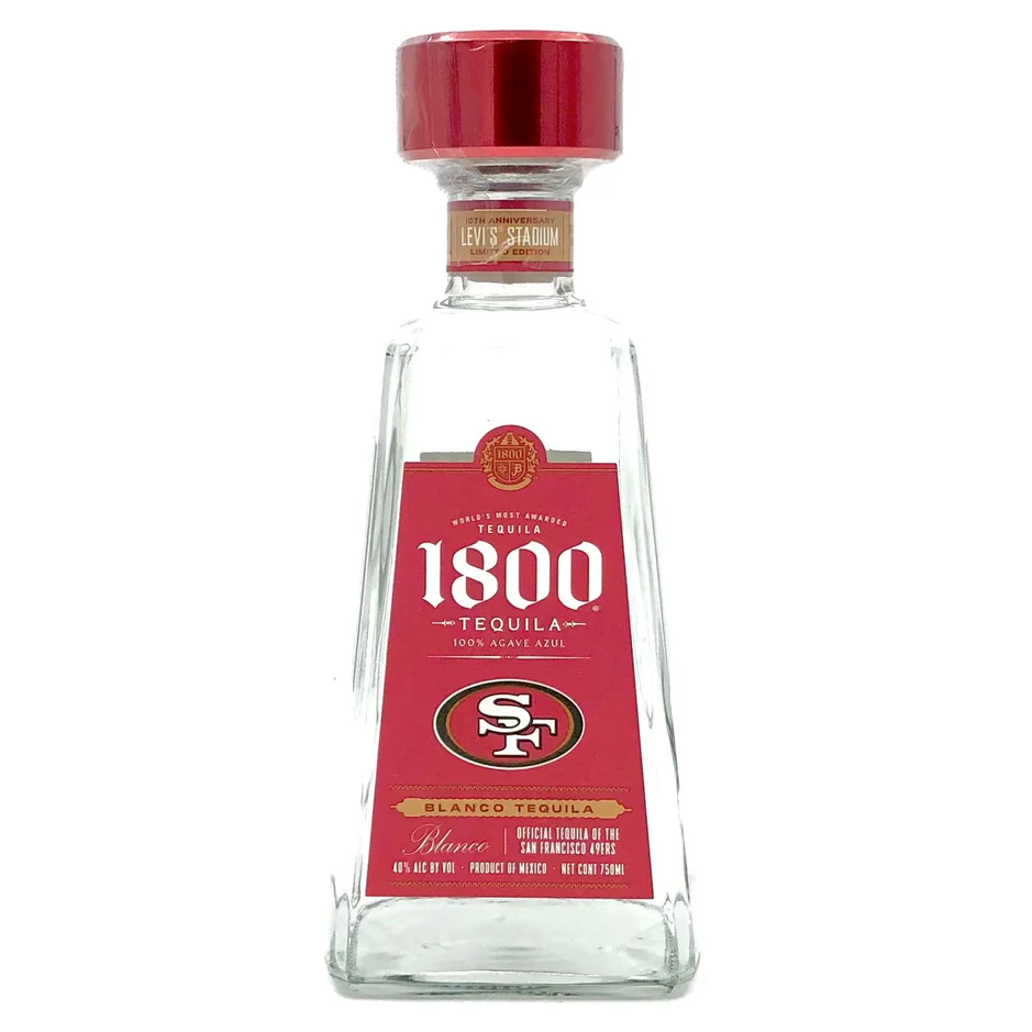 San Francisco 49ers Limited Edition 1800 Blanco Tequila San Francisco 49ers Limited Edition 1800 Blanco Tequila