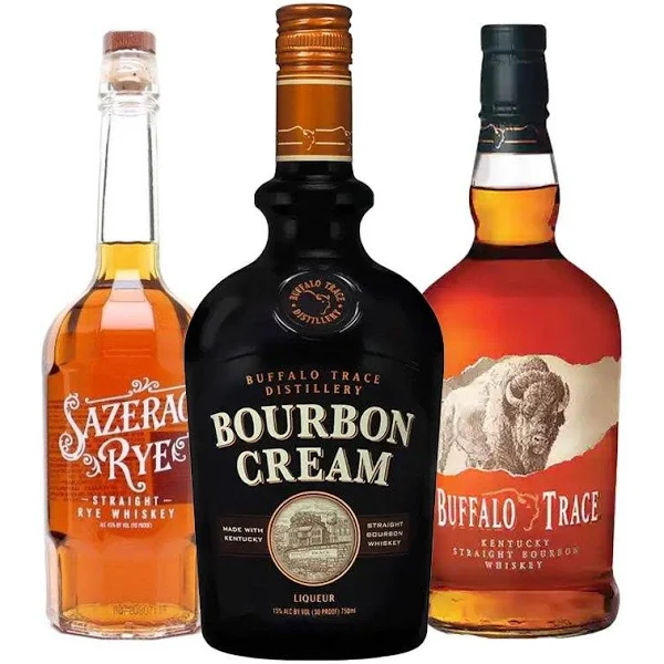 Buffalo Trace Bourbon, Buffalo Trace Bourbon Cream, Sazerac Rye Buffalo Trace Bourbon, Buffalo Trace Bourbon Cream, Sazerac Rye