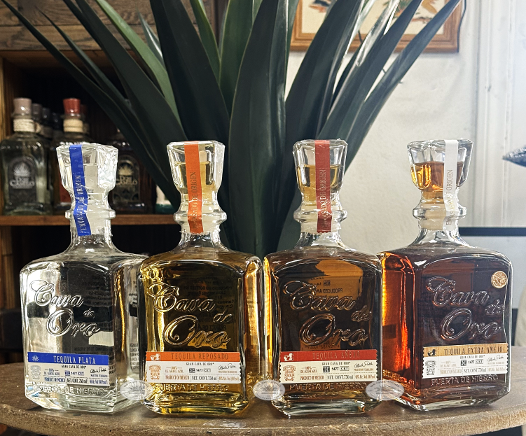 Cava De Oro Tequila 4 Bottle "Combo Pack" 4 X 750ML Cava De Oro Tequila 4 Bottle "Combo Pack" 4 X 750ML