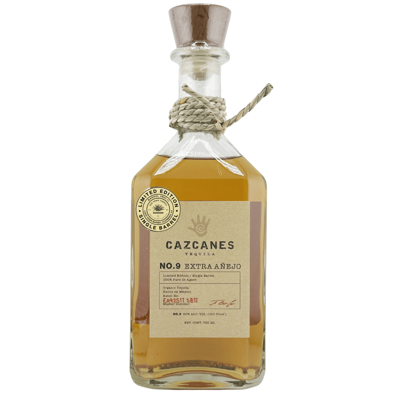 Cazcanes Extra Anejo No.9 Tequila Single Barrel OTL #B22-11 Cazcanes Extra Anejo No.9 Tequila Single Barrel OTL #B22-11