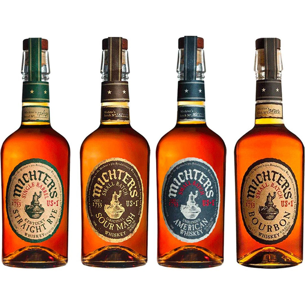 Michter's Straight Rye, Sour Mash Whiskey, American Whiskey & Bourbon Value Bundle Michter's Straight Rye, Sour Mash Whiskey, American Whiskey & Bourbon Value Bundle
