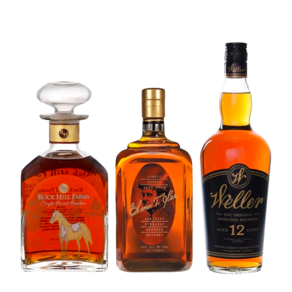 Rock Hill Farms Bourbon, Elmer T. Lee Bourbon, W.L. Weller 12 Year Bourbon Bundle Rock Hill Farms Bourbon, Elmer T. Lee Bourbon, W.L. Weller 12 Year Bourbon Bundle