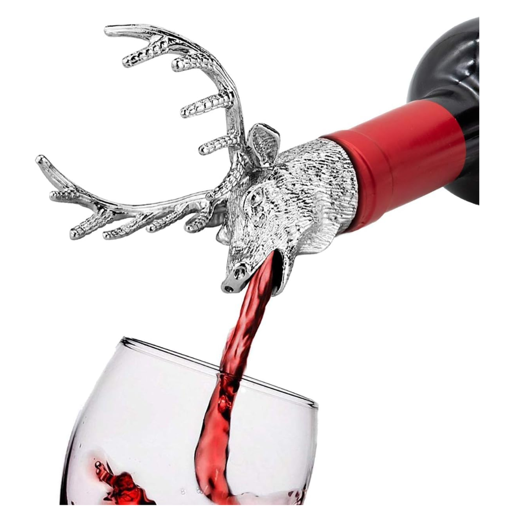Wine Pourer Wine Aerators Stainless Deer Stag Head Wine Pourer Stags Head Bottle Pourer Wine Pourer Wine Aerators Stainless Deer Stag Head Wine Pourer Stags Head Bottle Pourer
