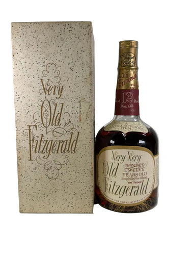 1959 Very Very Old Fitzgerald Gold Vein Bonded 12 Year Old Bourbon Whiskey 4/5 Quart 1959 Very Very Old Fitzgerald Gold Vein Bonded 12 Year Old Bourbon Whiskey 4/5 Quart