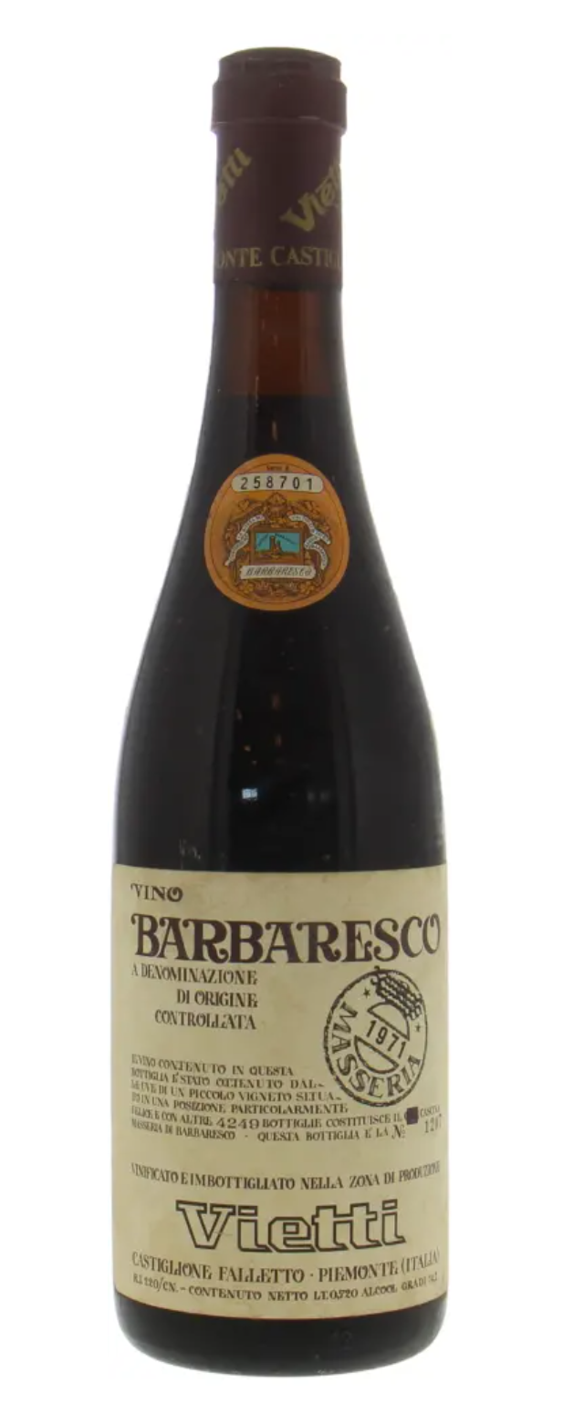 1971 | Vietti | Barbaresco Masseria 1971 | Vietti | Barbaresco Masseria