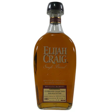 Elijah Craig Clubhouse Collection Bob Macintyre 10 Year Old Straight Bourbon Whisky Elijah Craig Clubhouse Collection Bob Macintyre 10 Year Old Straight Bourbon Whisky