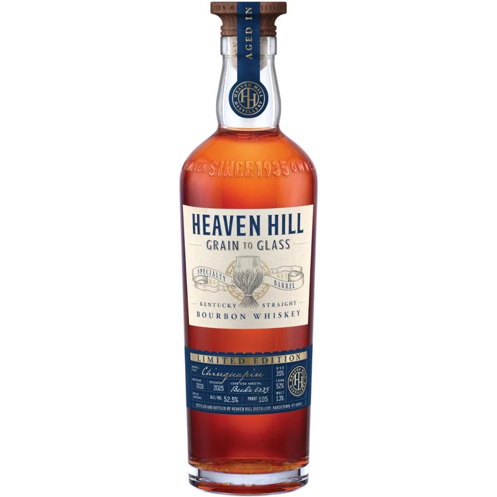 Heaven Hill Grain to Glass Specialty Barrel Series Aged In Chinquapin Oak Kentucky Straight Bourbon Whiskey | 700ML Heaven Hill Grain to Glass Specialty Barrel Series Aged In Chinquapin Oak Kentucky Straight Bourbon Whiskey | 700ML