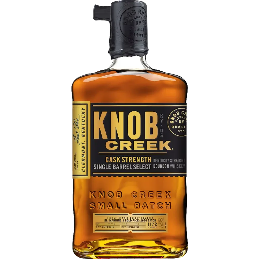 Knob Creek "Eli Manning's Bold Pick: 2026 Batch" Cask Strength Single Barrel Kentucky Straight Bourbon Whiskey Knob Creek "Eli Manning's Bold Pick: 2026 Batch" Cask Strength Single Barrel Kentucky Straight Bourbon Whiskey