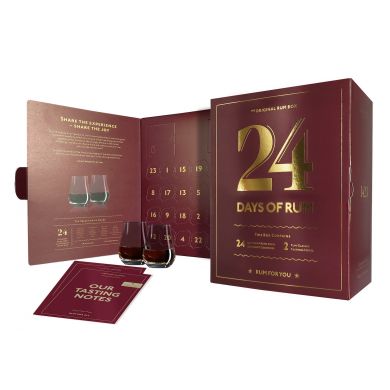 24 Days of Rum Original The Rum Box 0.48L (43.1% Vol.) + 2 Nosing Glasses 24 Days of Rum Original The Rum Box 0.48L (43.1% Vol.) + 2 Nosing Glasses