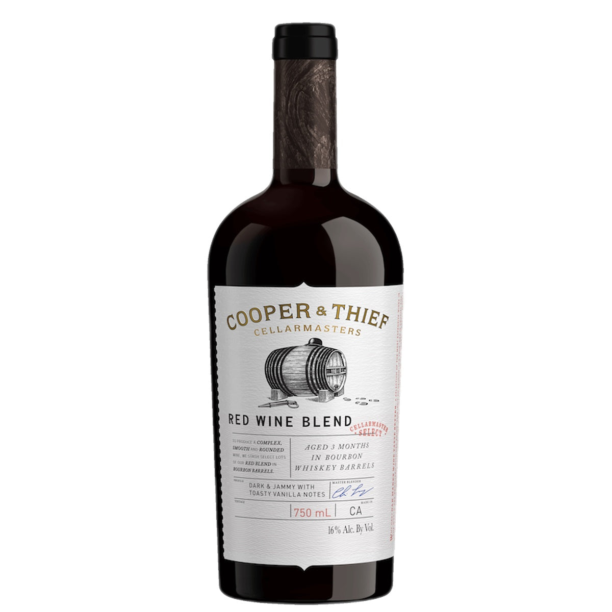 Cooper & Thief Red Wine Blend Bourbon Barrel Aged California Cooper & Thief Red Wine Blend Bourbon Barrel Aged California