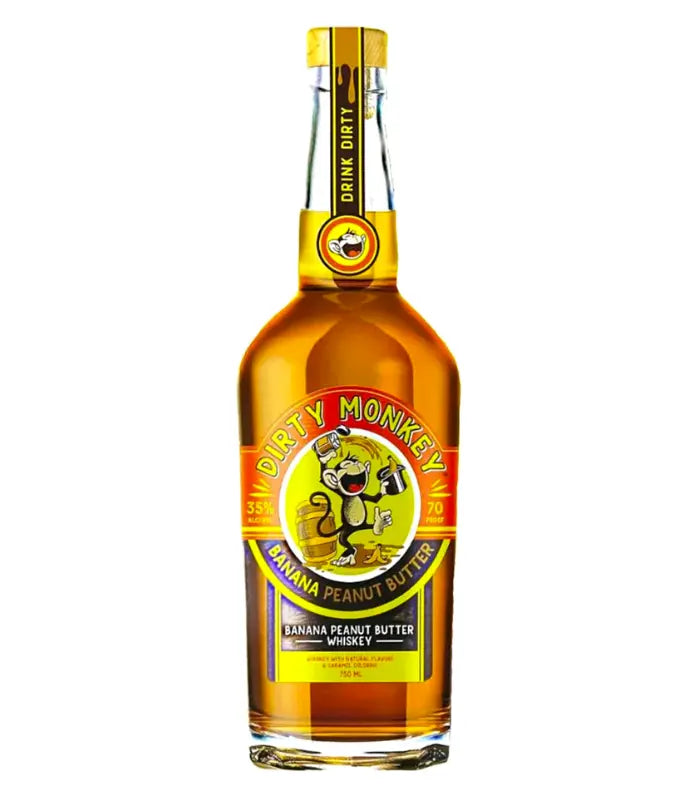 Dirty Monkey Banana Peanut Butter Whiskey 750mL Dirty Monkey Banana Peanut Butter Whiskey 750mL