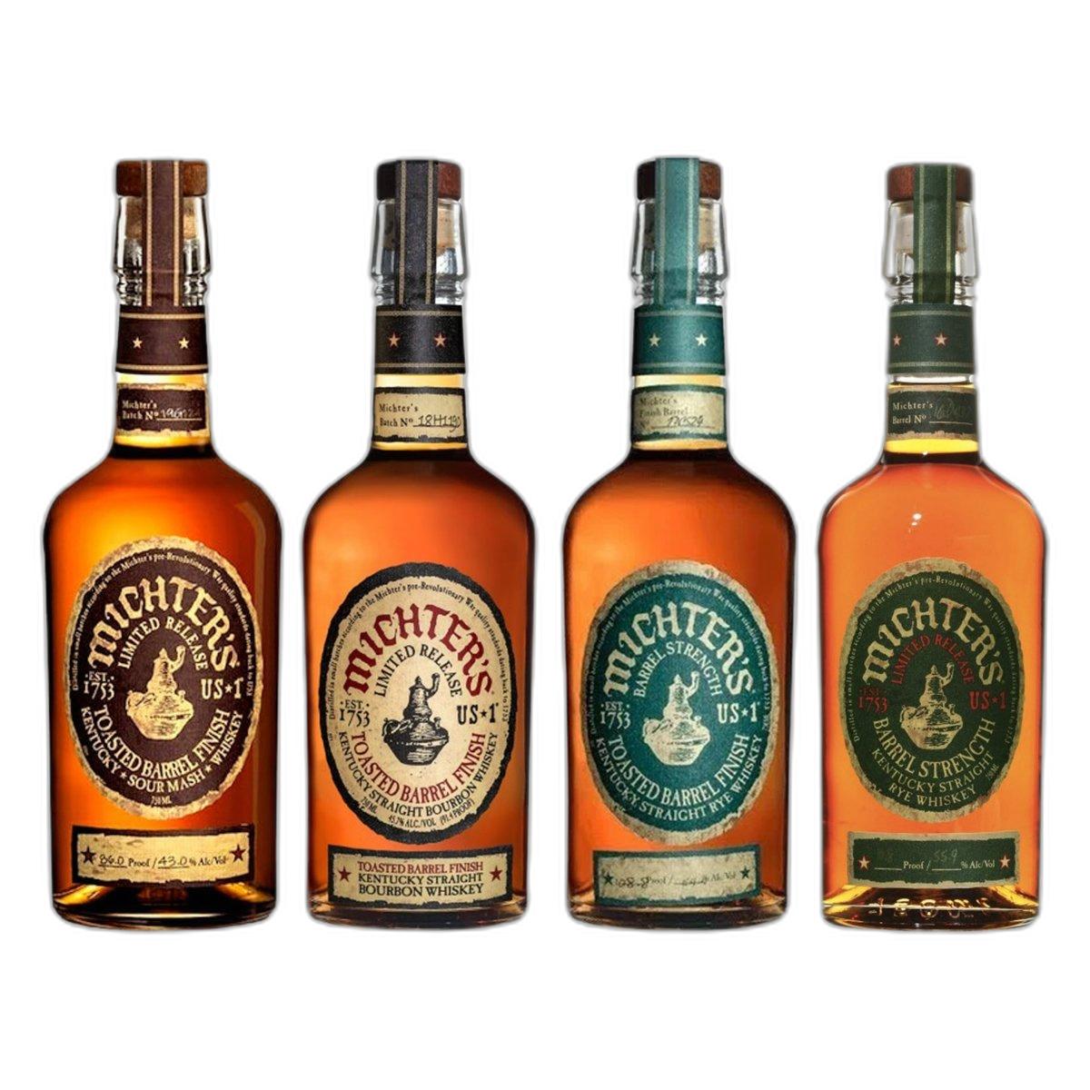 Michters Toasted Barrel Finish Sour Mash Limited Release Bourbon Toasted Barrel Finish Toasted Barrel Rye Barrel Strength Rye Bundle Michters Toasted Barrel Finish Sour Mash Limited Release Bourbon Toasted Barrel Finish Toasted Barrel Rye Barrel Strength Rye Bundle