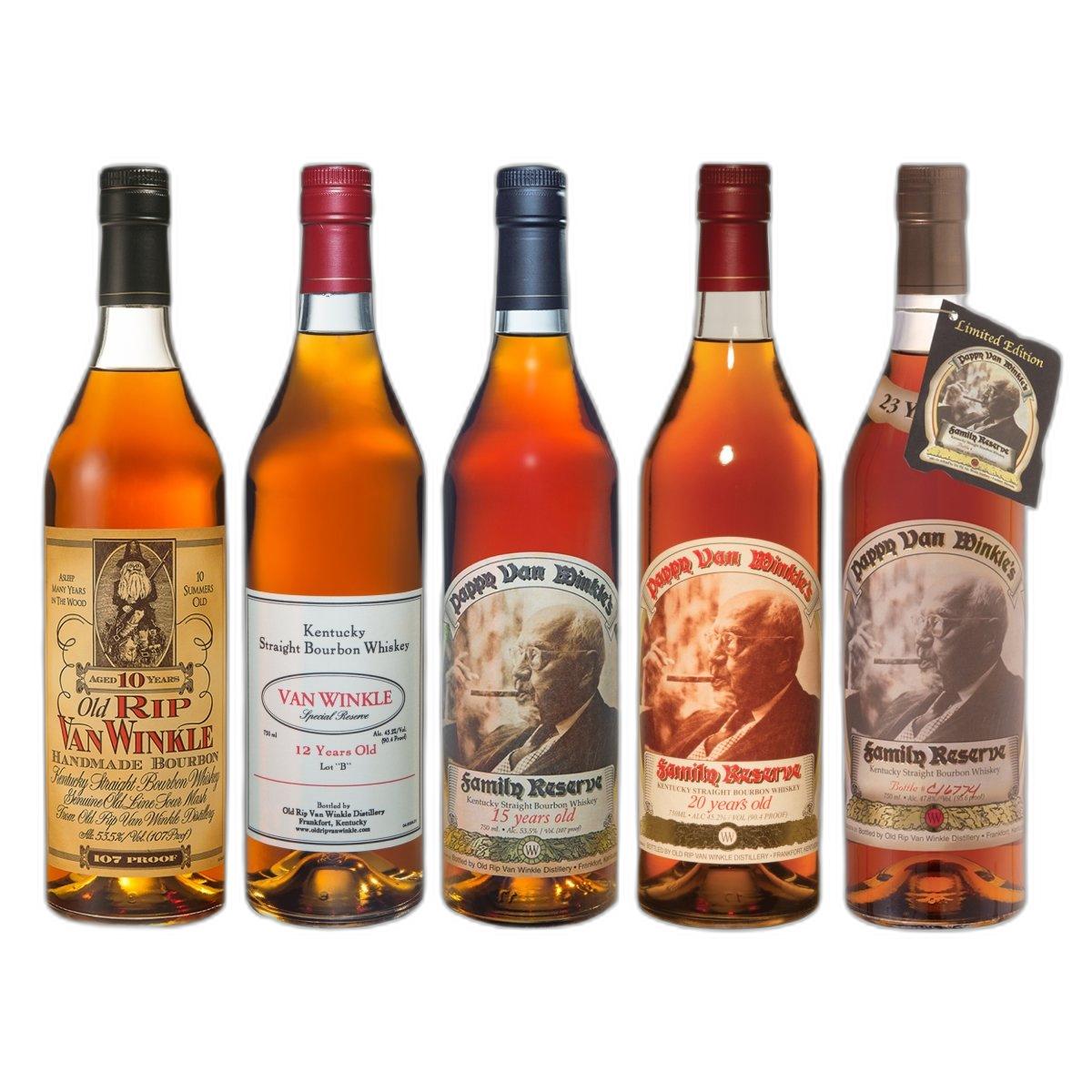 Pappy Van Winkle 10 Year Bourbon 12 Year 15 Year 20 Year 23 Year Bundle Pappy Van Winkle 10 Year Bourbon 12 Year 15 Year 20 Year 23 Year Bundle