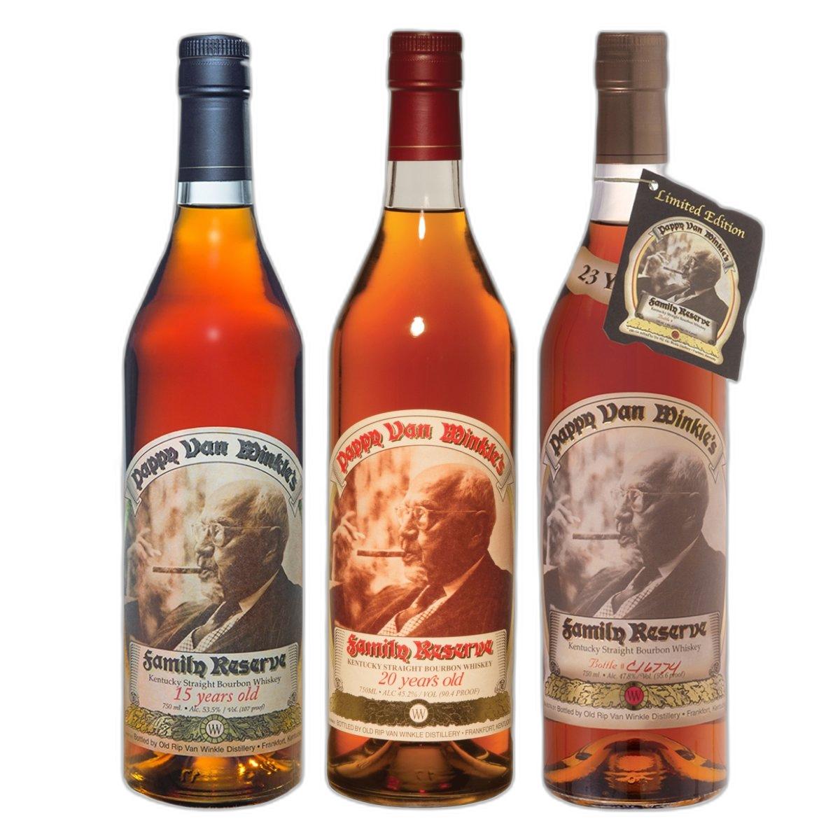 Pappy Van Winkle 15 Year Bourbon 20 Year 23 Year Bundle Pappy Van Winkle 15 Year Bourbon 20 Year 23 Year Bundle