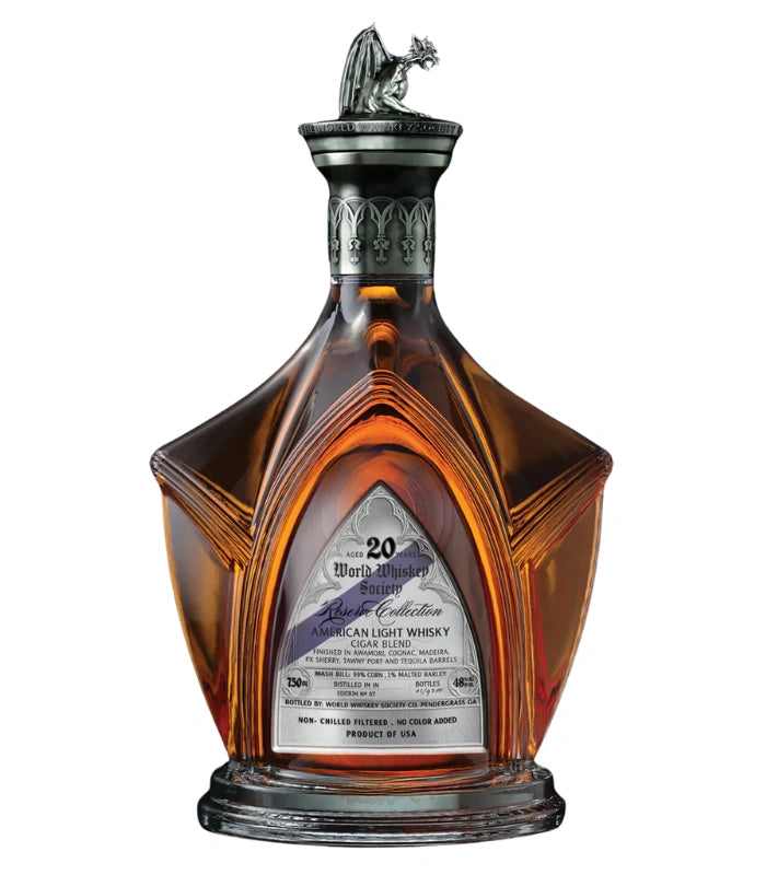 World Whiskey Society 20 Year Cigar Blend American Light Whiskey World Whiskey Society 20 Year Cigar Blend American Light Whiskey